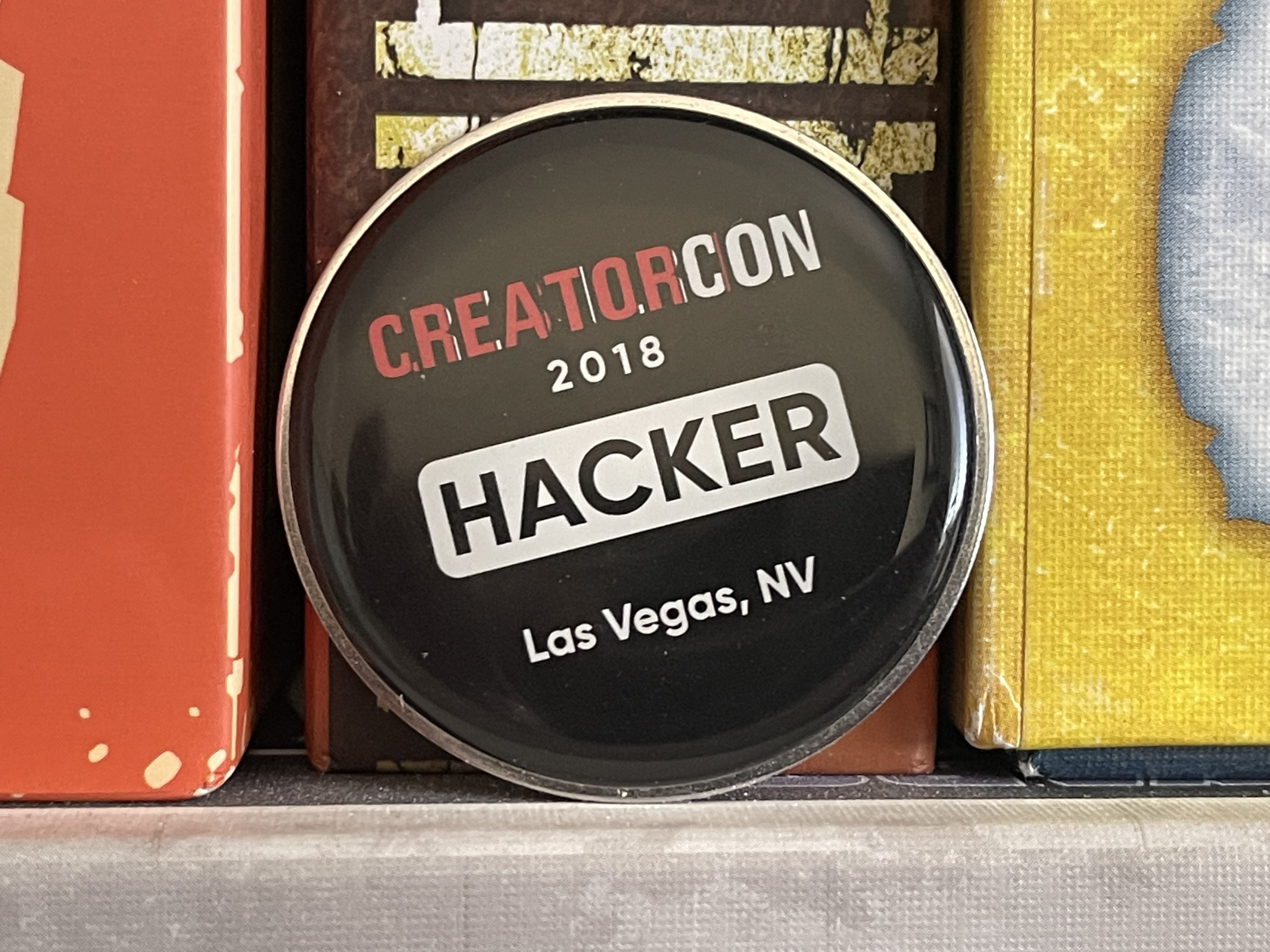 CreatorCon 2018 Hacakthon "Hacker" Pin