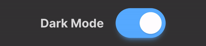 Dark mode button animation